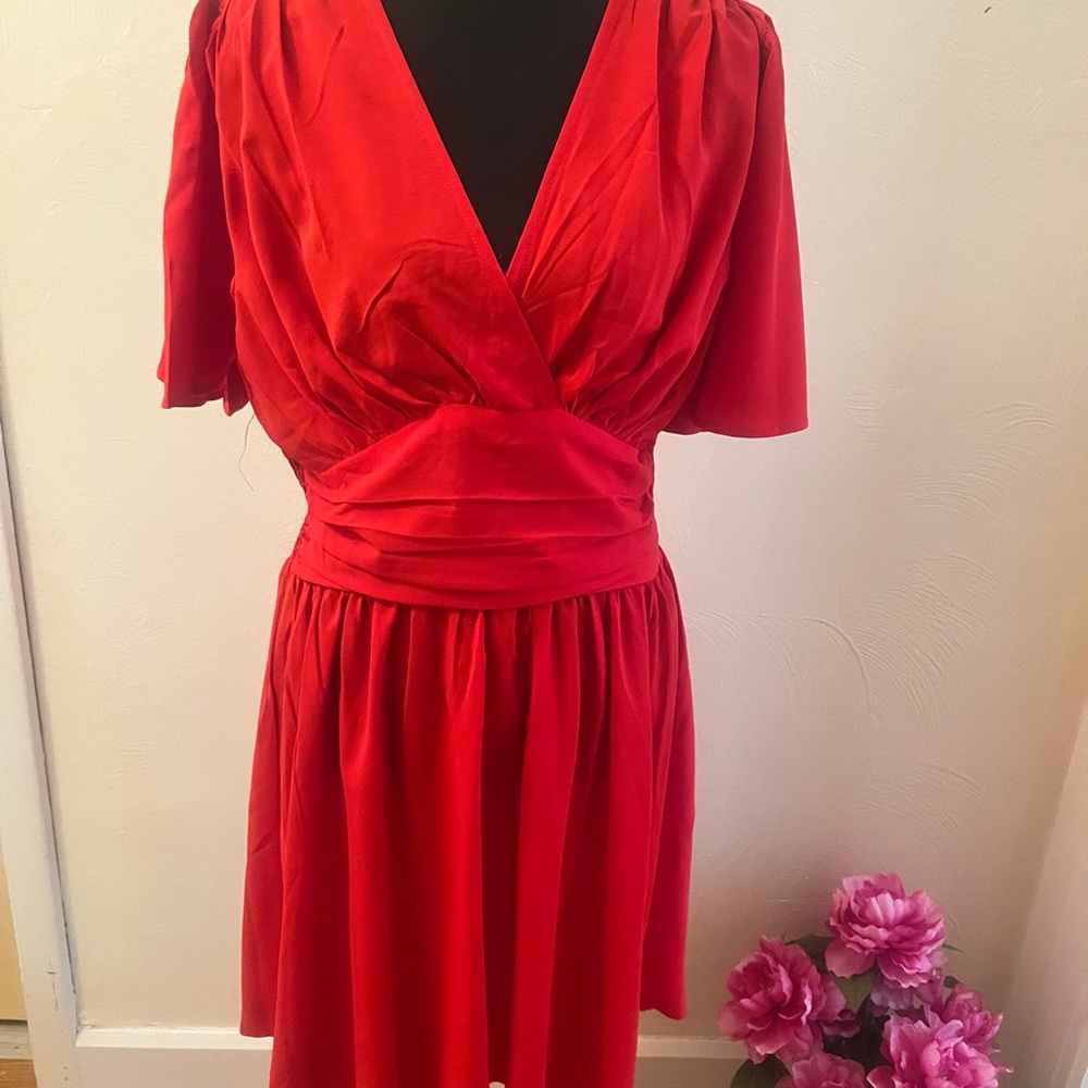 SHEIN Vibrant Red Mini Dress